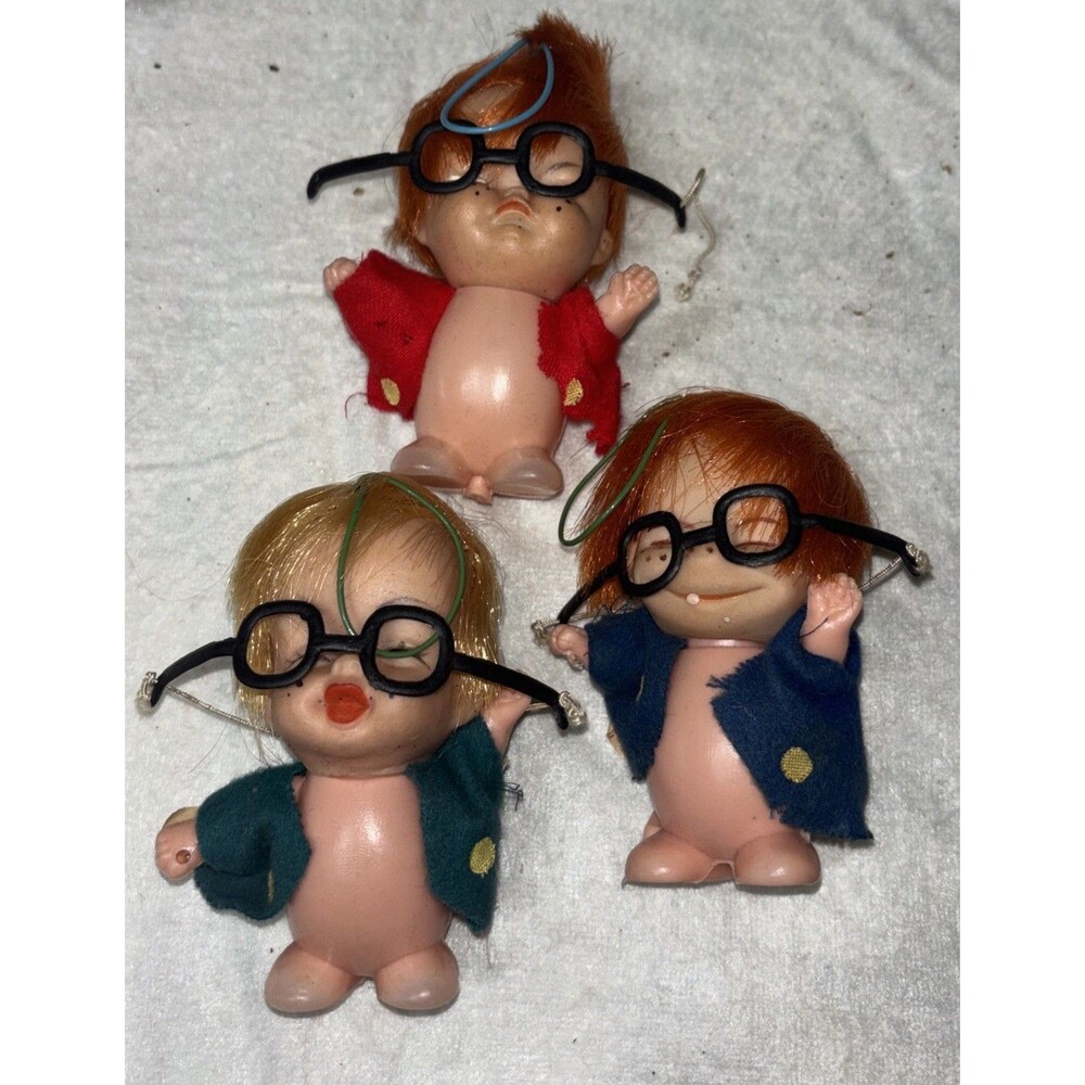 Lot of 3 Vintage 1960’s Moody Cuties Rubber Dolls Happy Smiling SillyCrying Baby